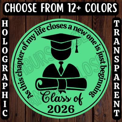 40 CLASS OF 2026 STICKERS 2'' ROUND LABELS SEALS GRADUATION PARTY FAVOR
