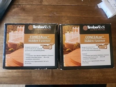 TimberTech - CONCEALoc Hidden Fastener - 175pc 100sq. ft New Brown Stnlss 2boxes - Image 1 of 4