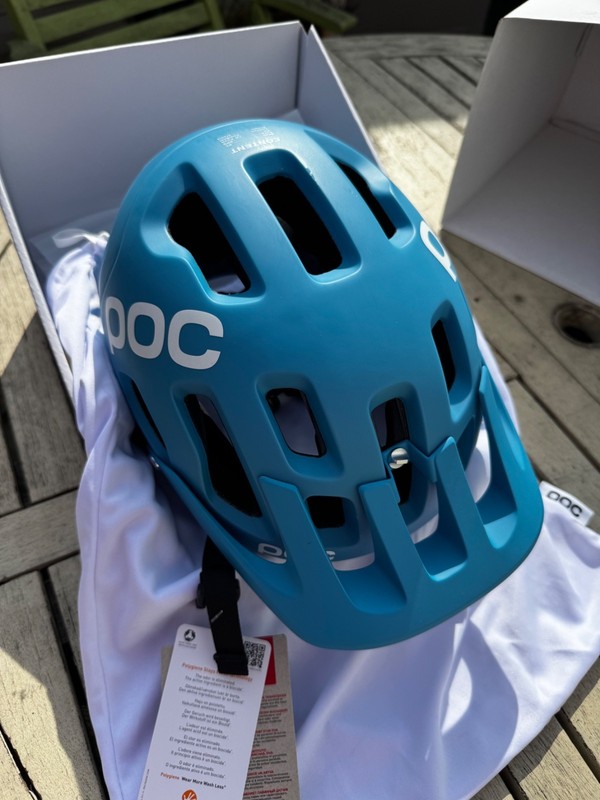 poc tectal helmet small, xs/s blue