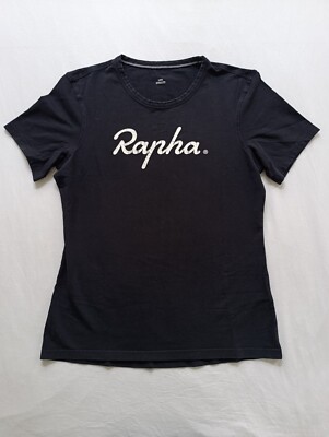 RAPHA Logo Printed Swains Lane Pro Cycling T-Shirt Top Black
