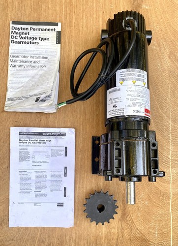 MOTORREDUCTOR DAYTON DC 2H573 NUEVO EN CAJA INSTRUCCIONES 1/4HP 165 RPM - ACEPTA OFERTAS