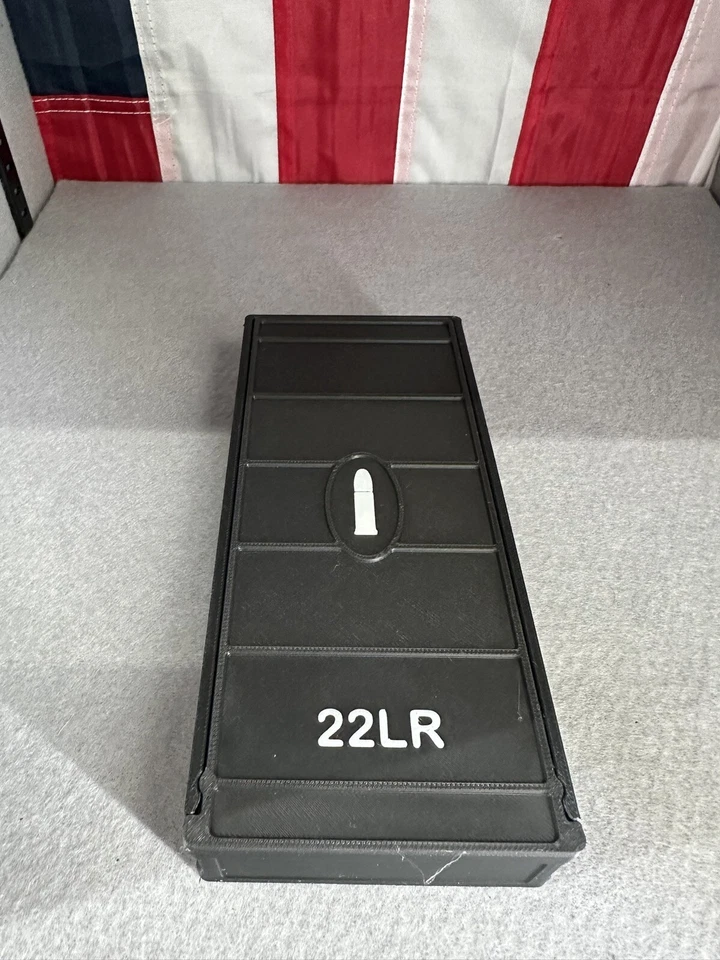 Caja de almacenamiento de munición para rifle largo 22/organizador seguro 250 rondas Foto 3 de 4
