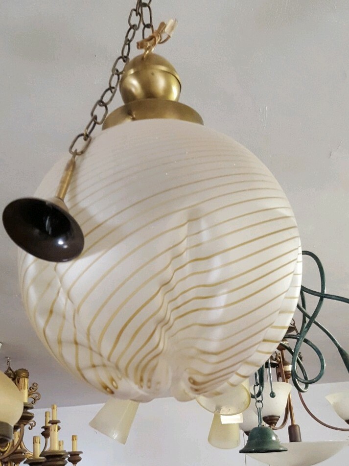 Lampadario a led moderna in vetro SFERA Illuminando