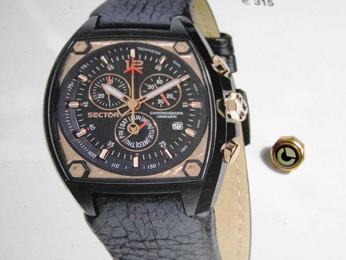 Sector 500 R3251992227 Screw Down Rose Gold Crown | eBay
