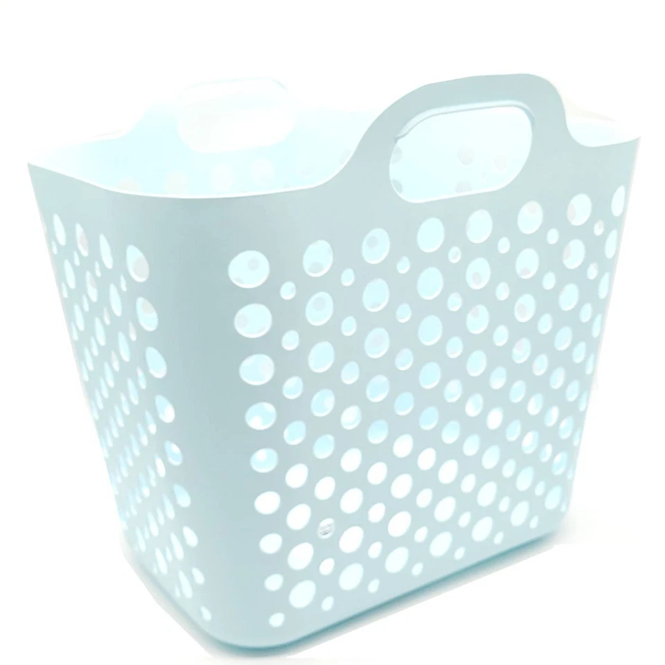 IKEA SLIBB Wäschekorb biegsam, blau flexible Korb mit 2 Griffen 24 l NEU - Bild 2 von 3