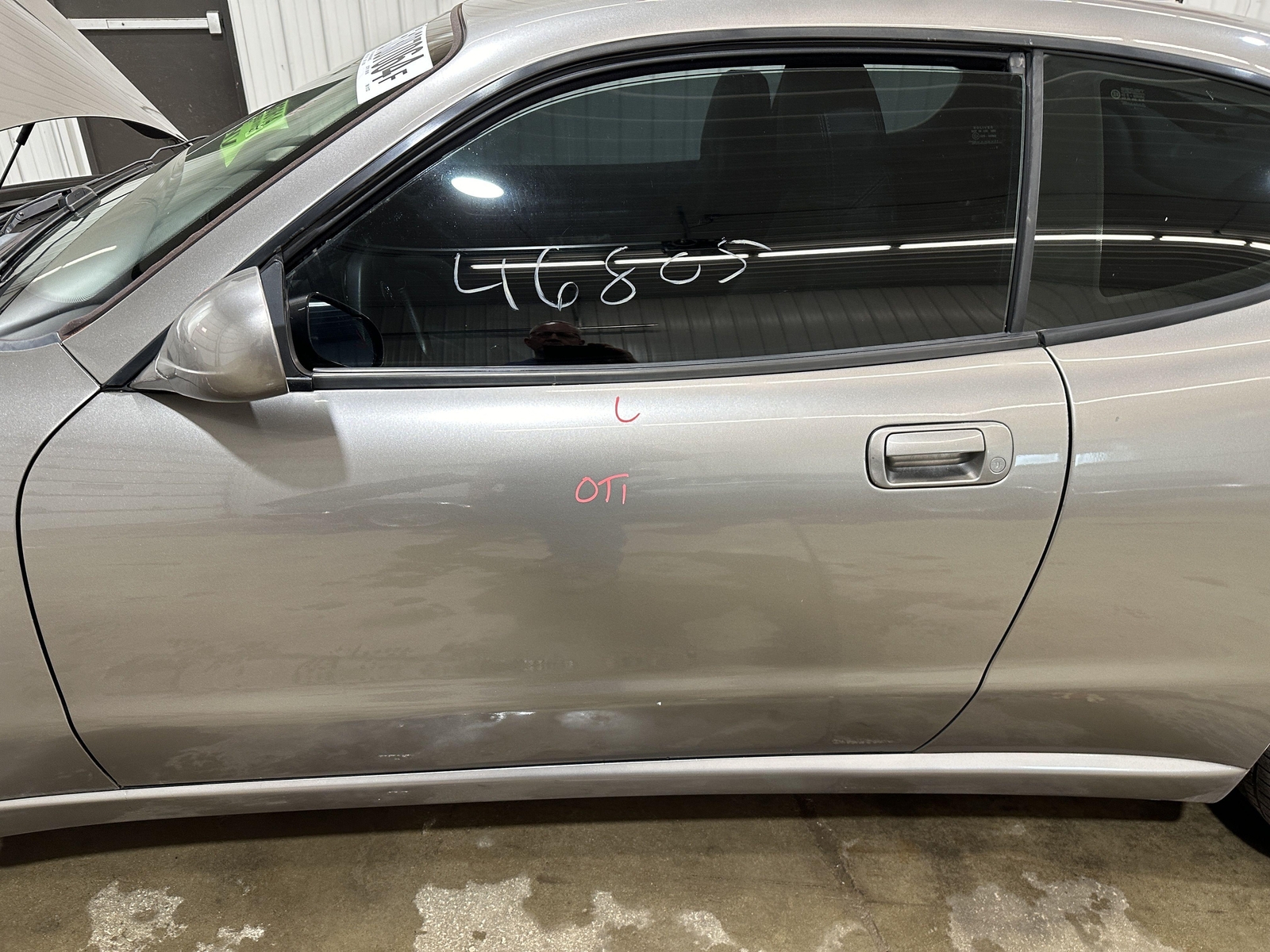 04 MASERATI DRIVER LEFT FRONT DOOR SHELL GRIGIO NUVOLARI SILVER 290617