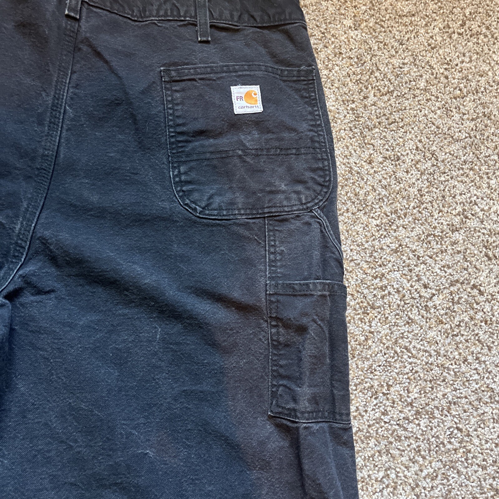 Carhartt Pants Mens 42x36 (40x32) Black CAT Flame Resistant Jeans 100791-001 - View 15