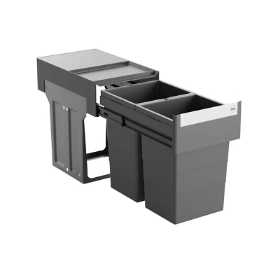 Hailo Abfallsammler 3666901 Tandem Mülltrennung Einbau Abfalleimer Mülleimer 26L - Bild 1 von 4