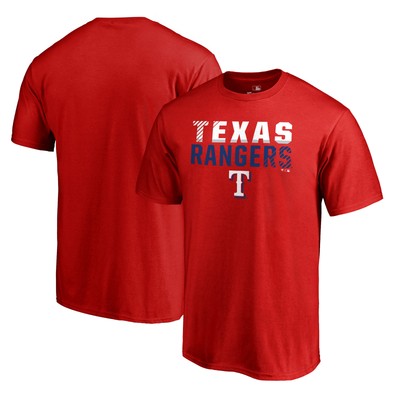Men's Red Texas Rangers Fade Out T-Shirt