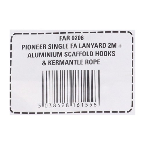 JSP FAR0206 Pioneer Single Fall Arrest Lanyard 2m New NFP - Picture 2 of 8