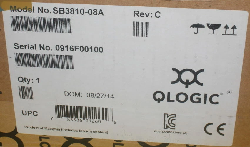 NEW QLOGIC SANBOX 3810 SB3810-08A 32033-01-A  Full Fabric 8 Ports NEW - Image 2 of 3