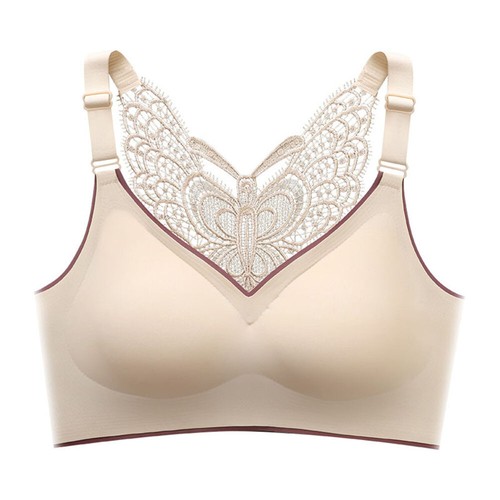 Women's Lace Butterfly Bralette Vest Bras Seamless Wireless Padded Underwear - Picture 22 of 28