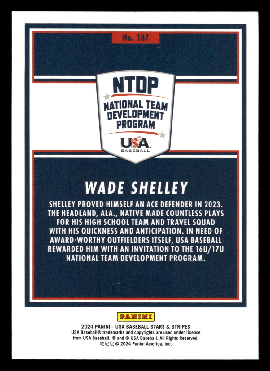 シェリーページ 2024 Panini Stars & Stripes WADE SHELLEY #187 | eBay