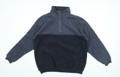 CANDA Herren Pullover Sweatshirt blau Polyester Größe M