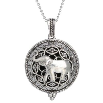 💜 Lucky Elephant Necklace Diffuser Locket Essential Oil Perfume