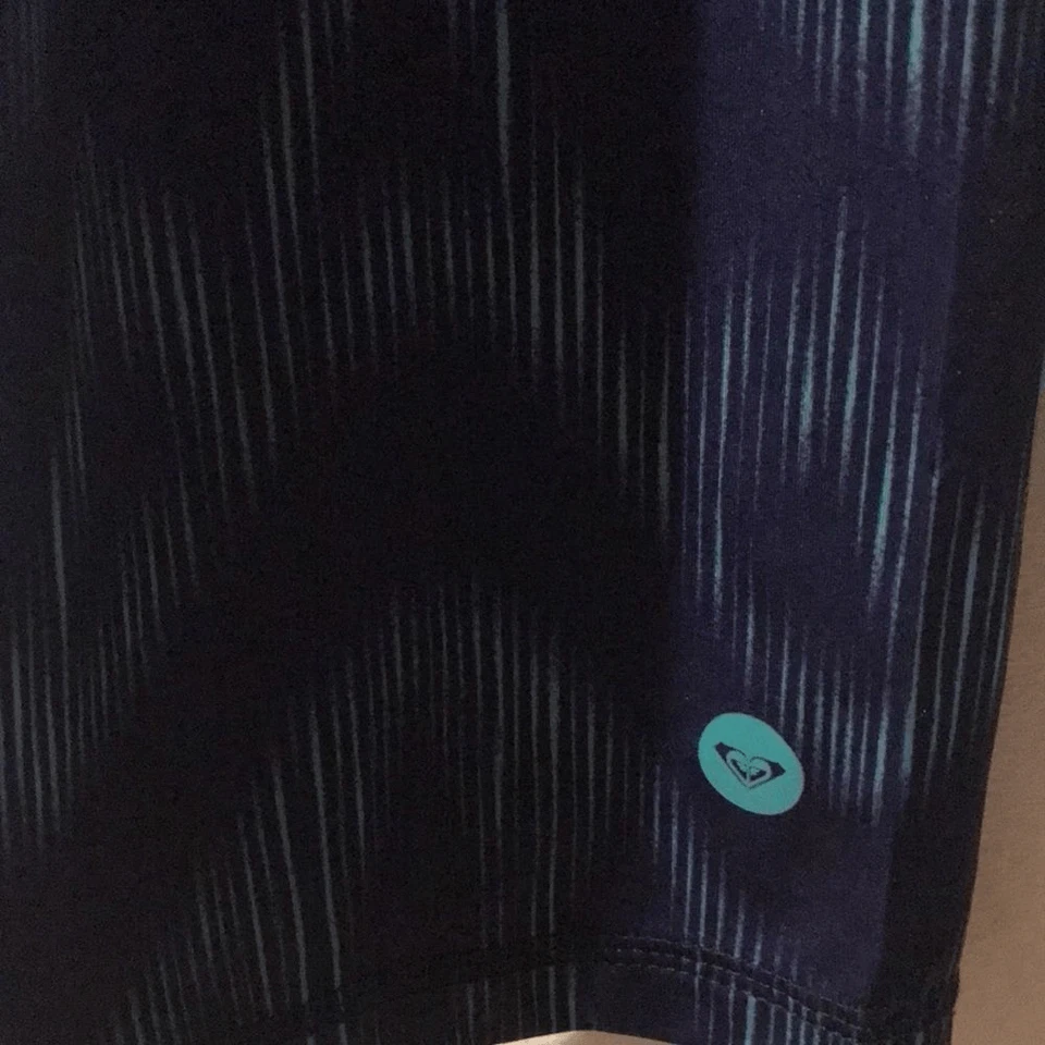 Leggings para mujer Roxy atléticos cintura elástica geométricos entrenamiento púrpura talla M Foto 3 de 4