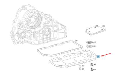 MERCEDES-BENZ B W245 Transmission Oil Pan A1693700712 NEW GENUINE 
