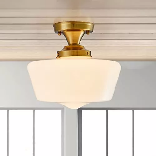 Gold schoolhouse light deals