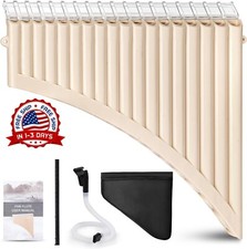 Flauta de pan instrumento de 18 tubos en clave de C con manual de usuario US NEW