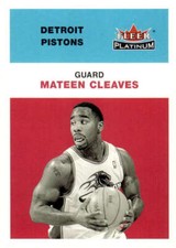 MATEEN CLEAVES 2001-02 Fleer Platinum #163 NBA Pistons  ID:122301