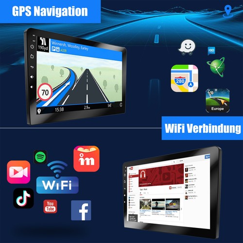 2+32G Android 12 Autoradio CarPlay GPS Navi DAB+ MIK Kamera Für Peugeot 2002-13 - Bild 8 von 13