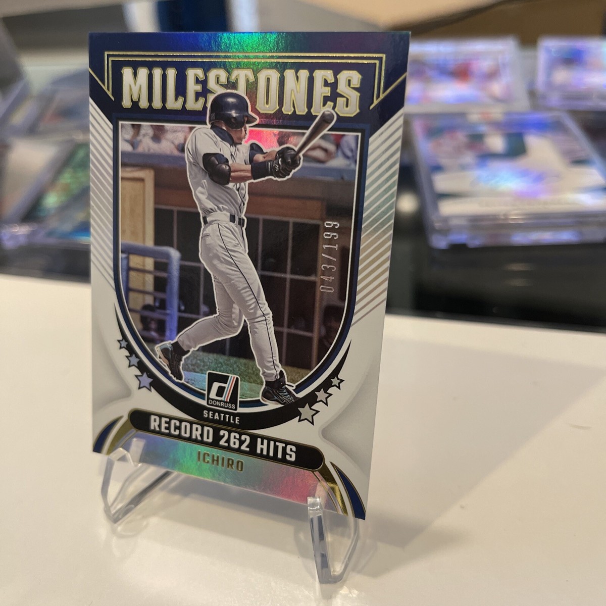 2024 Panini Donruss Baseball Ichiro Milestones Holo /199