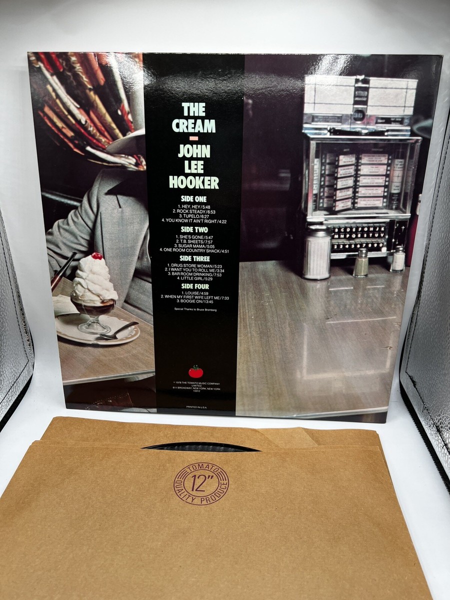 JOHN LEE HOOKER THE CREAM 1978 TOMATO TOM-2-7009 2 LP EX/EX