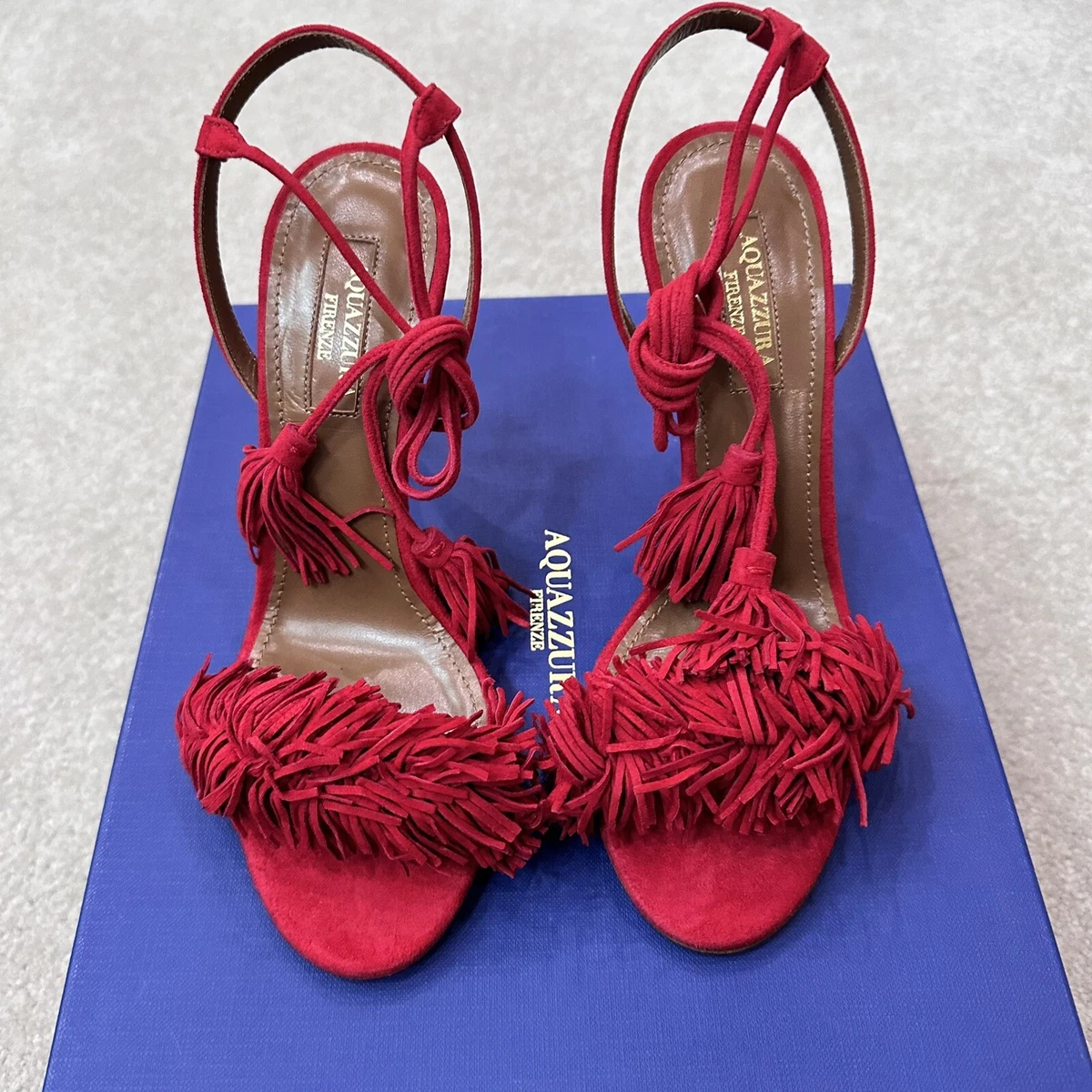 Red tassel heels hot sale
