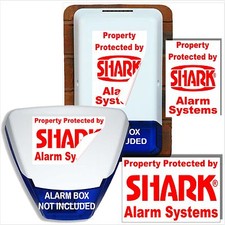 Burglar Alarm Bell Box Stickers Warning Signs Security Home Premises Business