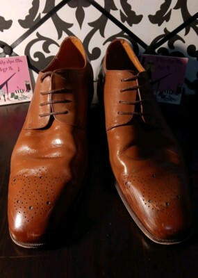 High quality！ Florsheim Corbetta Cap Toe Oxford Shoes 14183-232 Cognac Mens Size