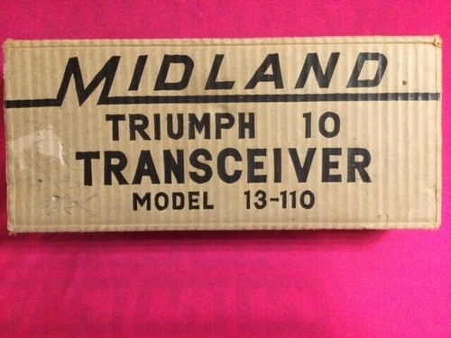 Vintage Midland Triumph 10 Transceiver Model 13-110 Walkie Talkie CB Handheld - Picture 6 of 6