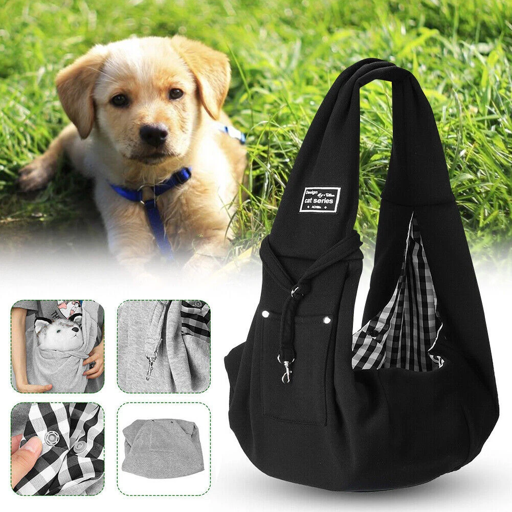 Pet Carrier Shoulder Bag Dog Cat Sling Puppy Tote Pouch Travel Hands Carry