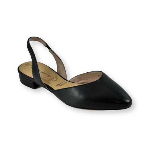 TAMARIS 29401 NERO SABOT CON TACCO BASSO E CINTURINO SUL TALLONE | eBay
