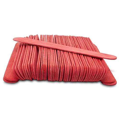 Rote Jumbo Bastelstöcke 6 Zoll Packung mit 100 Weihnachten Eis am Stiel Sticks zum Basteln... - Bild 2 von 7