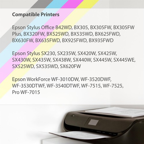 2 Cyan Tintenpatronen für Epson Stylus SX420W SX435W SX445W SX535WD - Bild 2 von 5