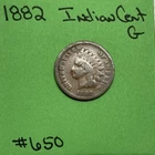 1882 Indian Head Cent 1c Good