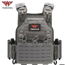 YAKEDA Laser MOLLE Military Tactical Vest Outdoor Hunting Quick Release Gray