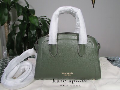 NWT Kate Spade Leather Knott Mini Zip-top Satchel KC899 Bonsai Tree | eBay