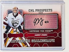  2012-13 Between The Pipes Autographs #AGSP Garret Sparks Maple Leafs