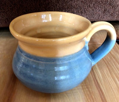Coffee Mug, handmade, Signed,Ceramic LARGE CUP Box #1