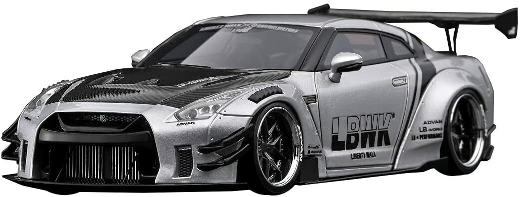 ignition model 1/43 LB-WORKS Nissan GT-R R35 type 2 Silver ignition model 1/43 LB-WORKS Nissan GT-R R35 type 2 Silver