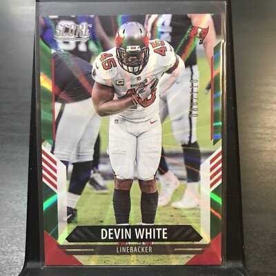 DEVIN WHITE 88/110 SP GREEN SPOKES 2021 Score Devin White Buccaneers #17