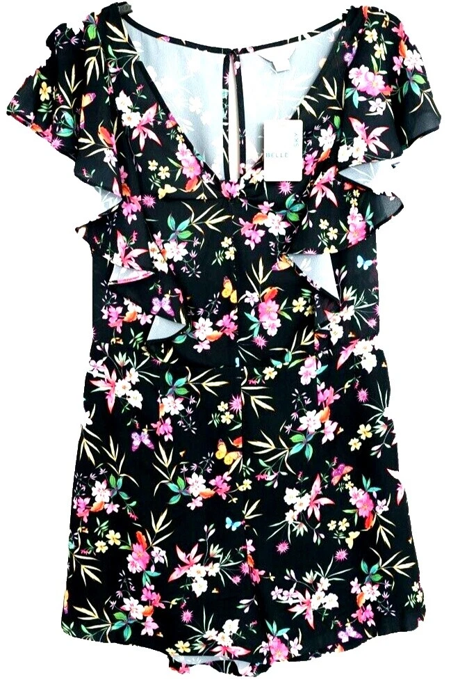 Mono floral Sky mameluco & Rompers for Women