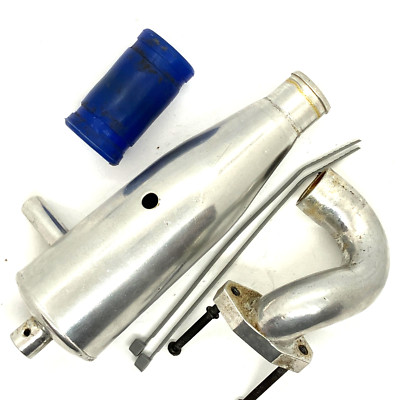 Thunder Tiger SSK Tomahawk komplette Auspuffanlage + Krümmer Kupplung & Schalldämpfer
