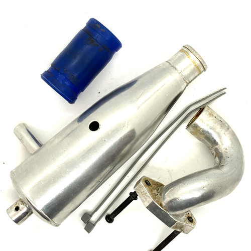 Thunder Tiger SSK komplette Auspuffanlage mit Krümmer, Kupplung und Endschalldämpfer