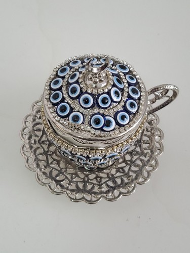 Juego de 4 tazas y platillos de café griego turco Alisveristime - Imagen 3 de 8