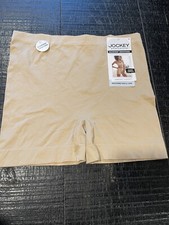 NWT Jockey Generation Womens Seamfree Slipshort Short Length Beige Size XL