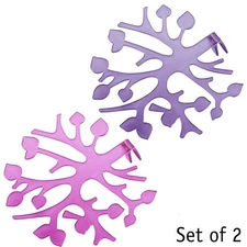 Koziol BLOOMI Bouquet Maker - Set of 2 (transparent pink & plum, 1 of each)
