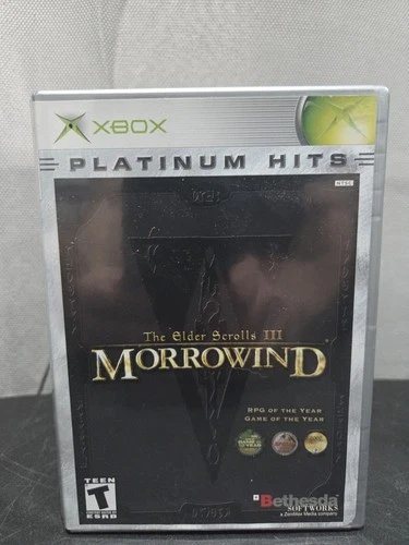 New ListingElder Scrolls III: Morrowind - Platinum Hits (Microsoft Xbox, 2003) W/ Map & Reg