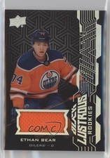 2018-19 SPx UD Black Lustrous Rookies Jerseys Ethan Bear #LR-EB 2d8